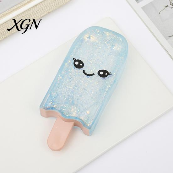 Ice Stick Fidget Toy 1/4Pcs Stress Relief Smiling Cream Squeeze Slow Soft Rising Clear Glitter Decompression Relaxation Tool Gadget