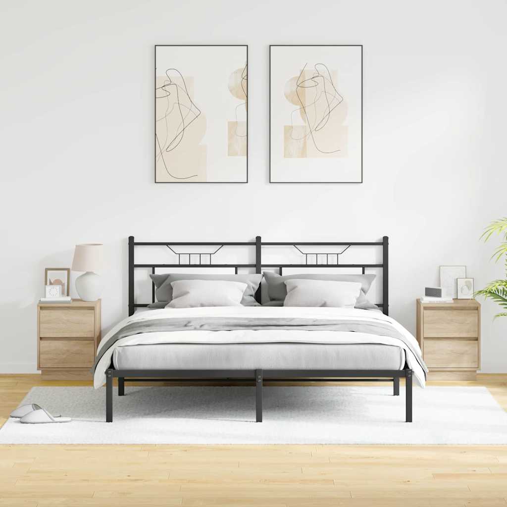 Nightstand 2 pcs Sonoma Oak 39 x 34.5 x 50 cm engineered wood