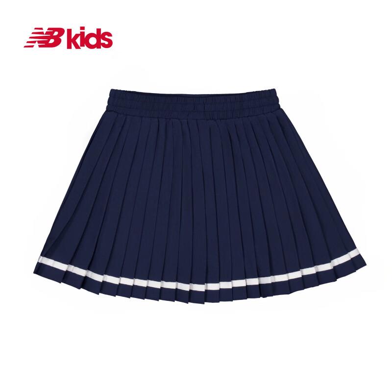 New Balance Girls' Summer College Style Polo Shirt & Pleated Skirt Set