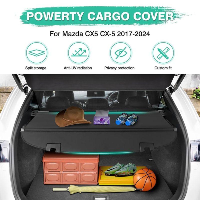 

Cargo Cover for Mazda CX5 CX5 20172024 2025 Accessories Retractable Trunk Cover Waterproof Trunk Security Cover Shielding Shade красный