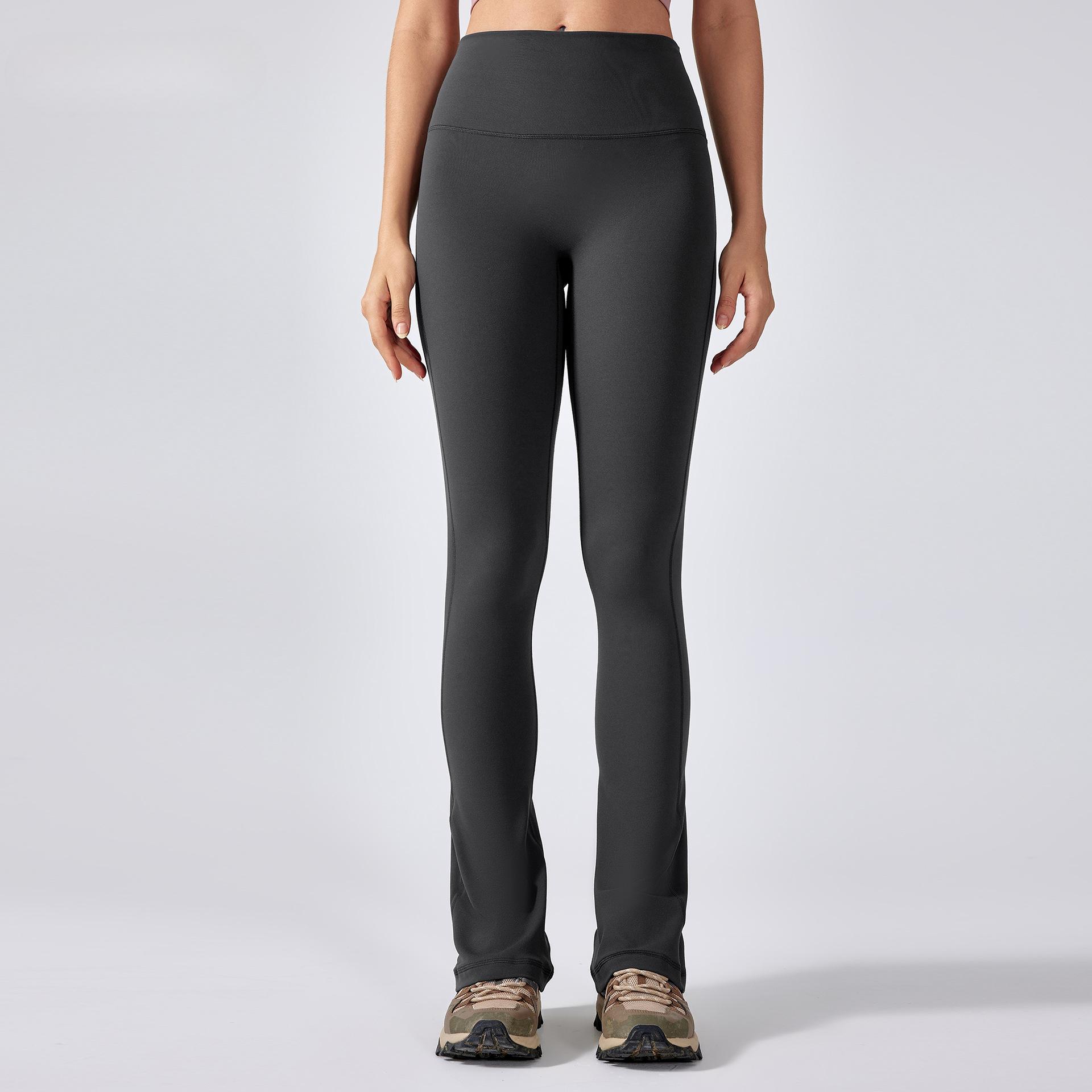 

Штаны для йоги для женщин, утягивающие персиковые ягодицы, спортивные брюки, расклешенные брюки для бега и фитнеса 12