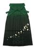 Hakama Traditional Long with Cherry Blossom Embroidery and 4 Sizes from S To D [Hanamichi] (Japanese Skirt) Gradation, LL, Hs-1 (L (95cm), Green)