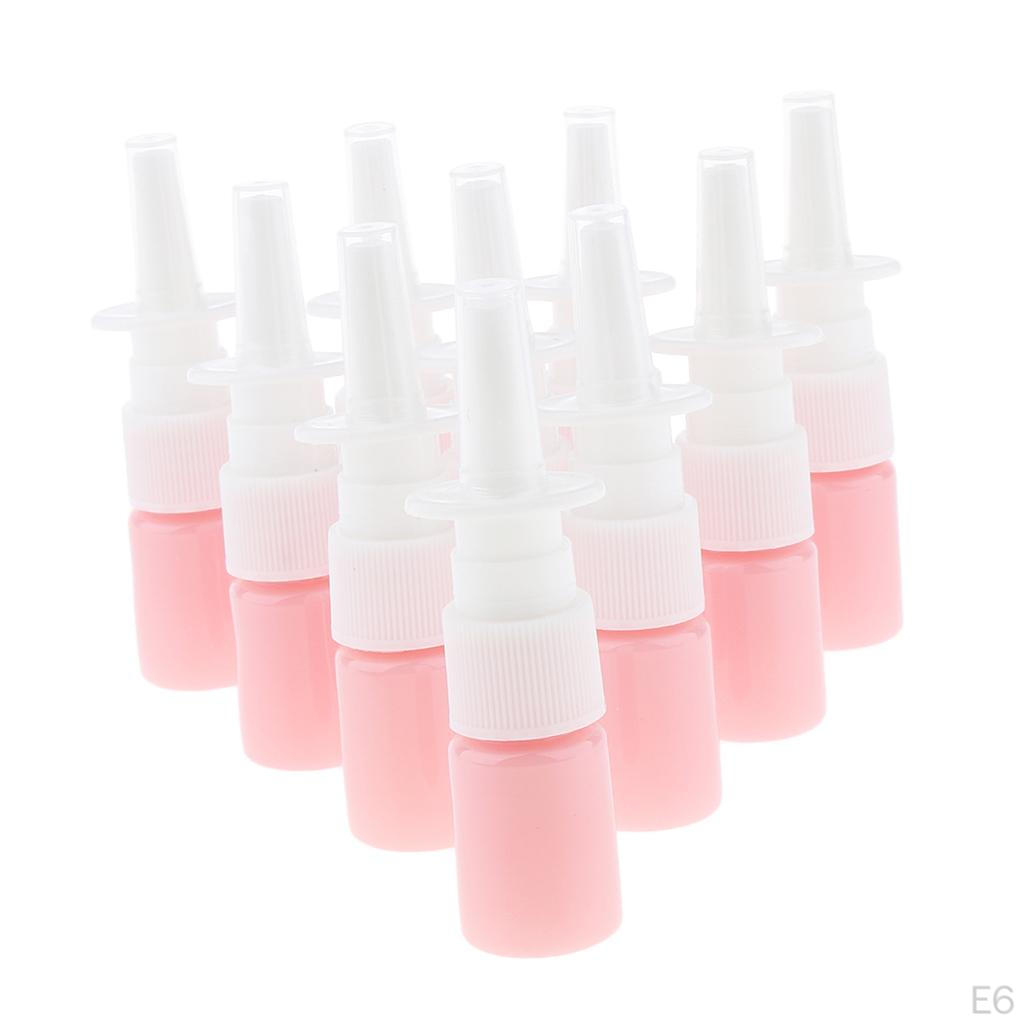 Confezione da 10 Flacconcini Spray Ricaricabili per Uso da Viaggio, 5ml