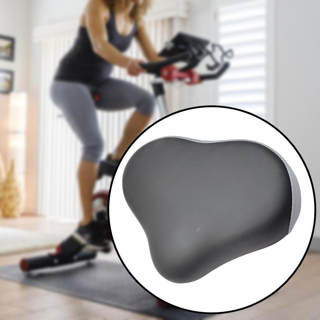 Comfort Bike Seat, Wide Bicycle Saddle, Soft Padded Exercise Saddle Cushion for Indoor/Outdoor