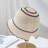 Summer Hats For Women Bucket Hat Hollow Breathable Sunshade Round Top Sun Hat Female Simple Bob Cap New Casual