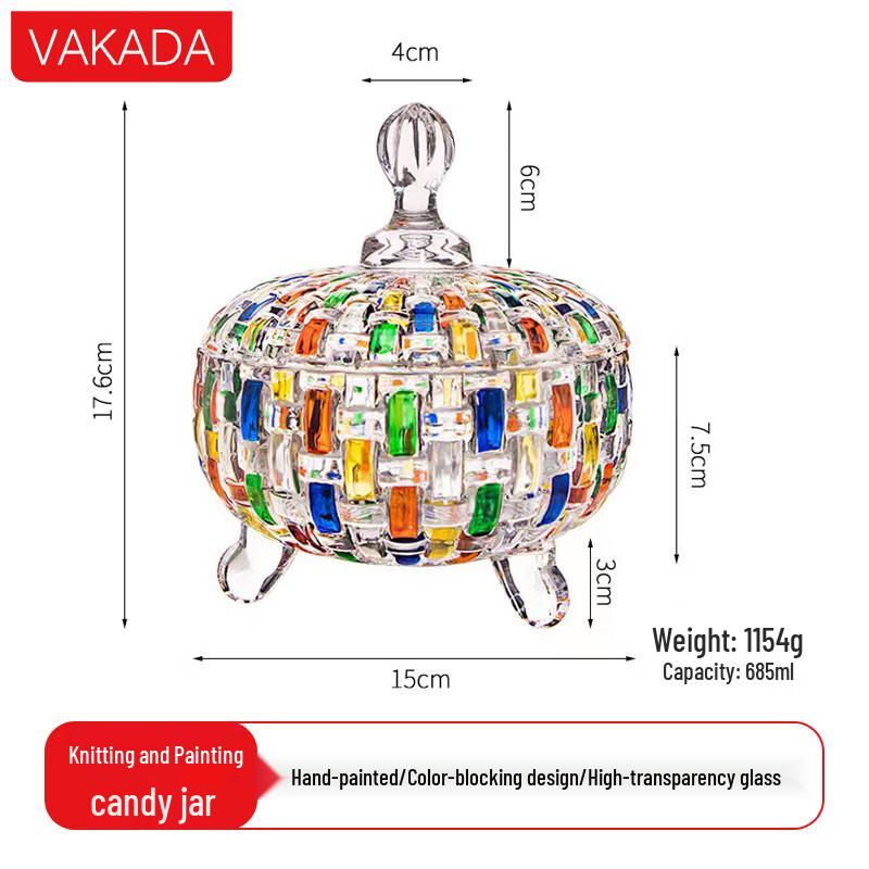 VAKADA Glass Candy & Snack Dishware