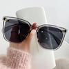 Large Frame Sunglasses for Women, UV Resistant Sunglasses for Women, Gradient Lenses for Women, High-end Anti Glare Sun Visors