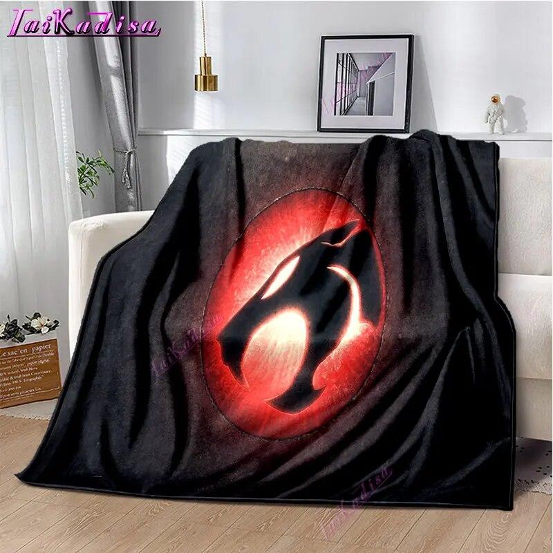 Thundercats Throw Blanket Cartoon Soft Cover Lightweight Warm Cartoon Blankets for Kidsroom Bedroom