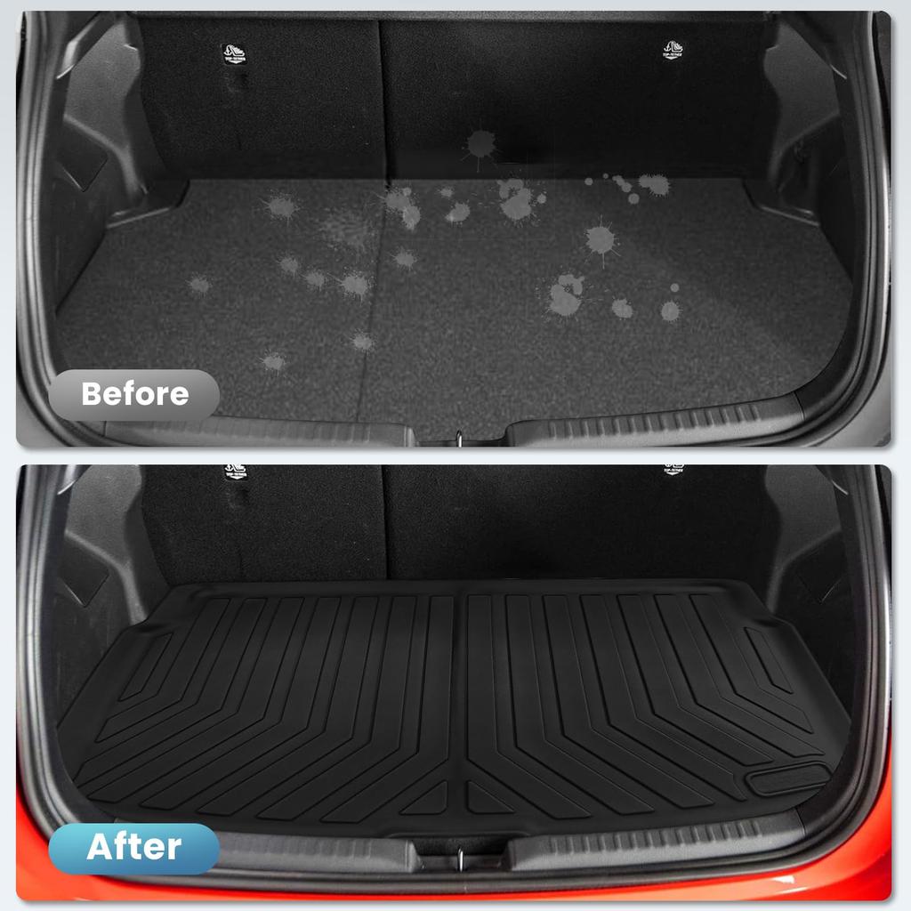 New Yaris Luggage Trunk 3D Car TPE Luggage Easy Car 3D Custom Interior Protective Set Yaris Luggage Mat, Vehicle-Specific Design, Mat, Yaris-Specific