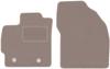 Beige Front Floor Mats For: Toyota Prius III Hatchback (2009-2011)