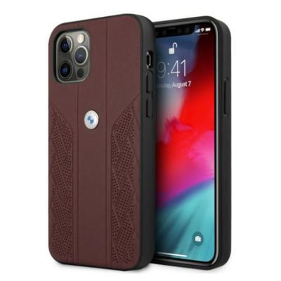 Etui Bmw Bmhcp12Mrsppr Iphone 12/12 Pro6,1 Czerwony/Red Hardcase Leather Curve Perforate
