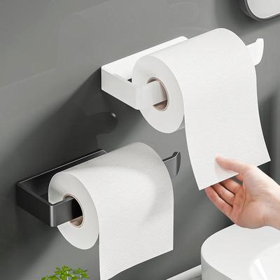 1PC Verdickter Taschentuchhalter, Badezimmer, stanzfreier Rollenpapierhalter, Toilettenpapier, Einweg-Handtuchhalter