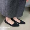 Fashion SUOJIALUN Spring New Brand Women Pumps Shoes Fashhion Shallow Slip On Ladies Elegant Boat Shoes Square Low Heel Single Shoes