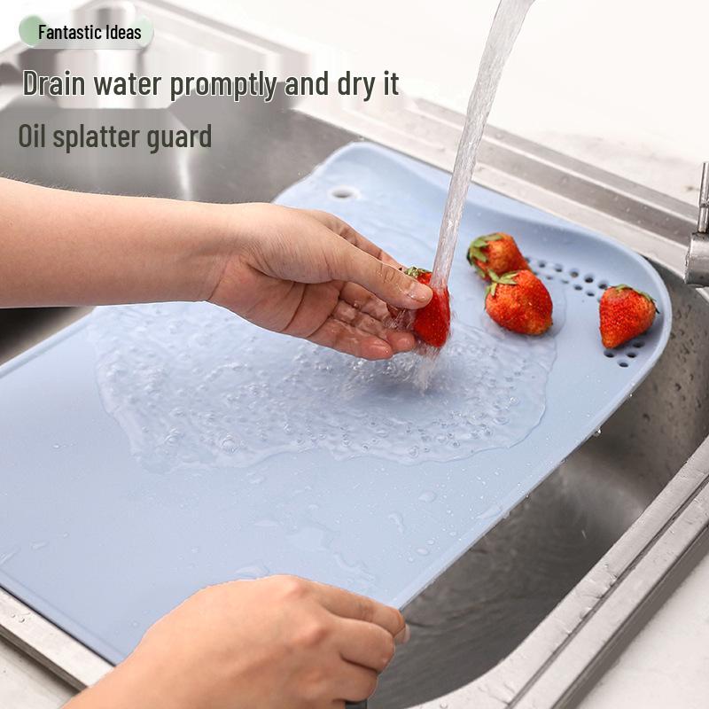 Available 3-Piece Plastic Cutting Board Set for Vegetables and Fruits