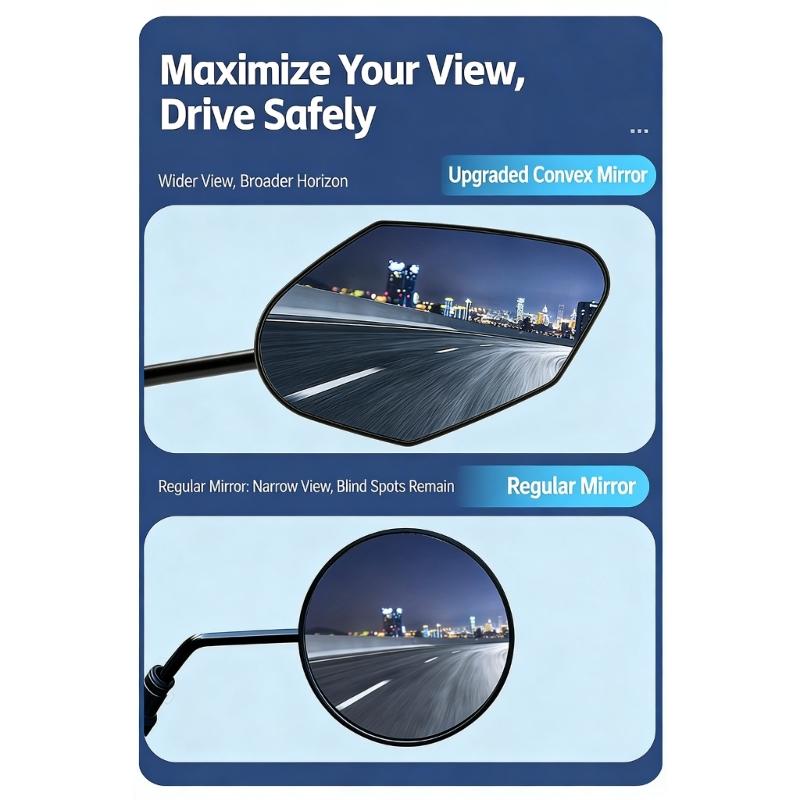 Bicycles 360 Degree Rotatable Handlebars Rearview Reflector Safety Mirror Adjustable Handlebar Bikes Rear View Mirror