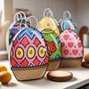 10pcs Flower Easter Paper Gift Bags Colorful Candy Snacks Present Bags Easter Egg Bags  Party Favors