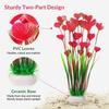 2Pcs Pink Artificial Water Plant 15.7in Artificial Coral Plant Fish Tank Ornament  Underwater Garden