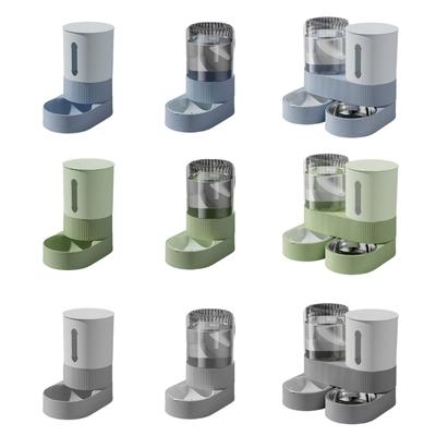 Katzen Hunde Futterstation Auslaufsicheres Wasserspender-System Abnehmbarer Napf Anti-Rutsch-Basis-Design