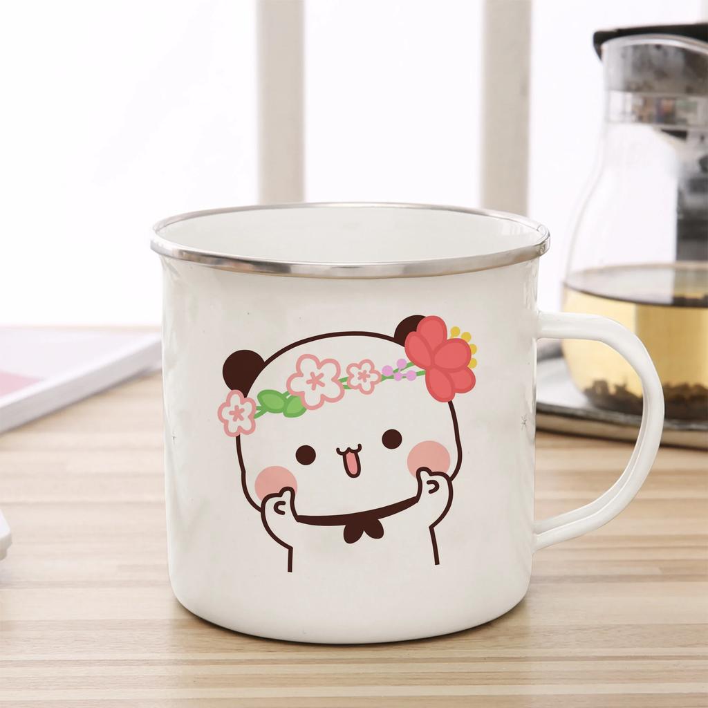 Funny Mugs Coffee Cups Cartoon Milk Mocha Bear Boob and Doodle Enamel Cup Mug Mug for Tea Drinkware Personalized Beer Travel Bar