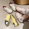 Simple and Fashionable Little White Shoes Summer New Breathable and Versatile Mesh Thick-soled Round Head Women's Shoes Casual Shoes