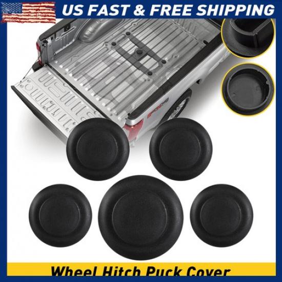 Fit 2011- Ford Super Duty 5Th Wheel Puck Cover Plug Hitch Trim Ring Kit 5PCS