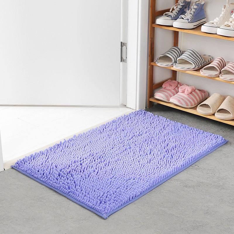 Chenille Long-Pile Mat Bathroom Quick-Absorbent Mat Non-Slip Mat Bedroom Kitchen Living Room Carpet