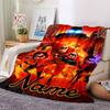 Custom Name Incredibles Poster flannel Blanket for Super Soft Cute Comfort Blanket for Travel Bedding Couch Sofa Blanket