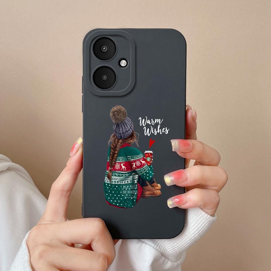 For Xiaomi Poco X6 Pro F6 M6 F5 Back Covers Liquid Soft Silicone Matte Super Shockproof Pretty Sweet Girls Phone Cases Housing For Xiaomi Shell Bumper