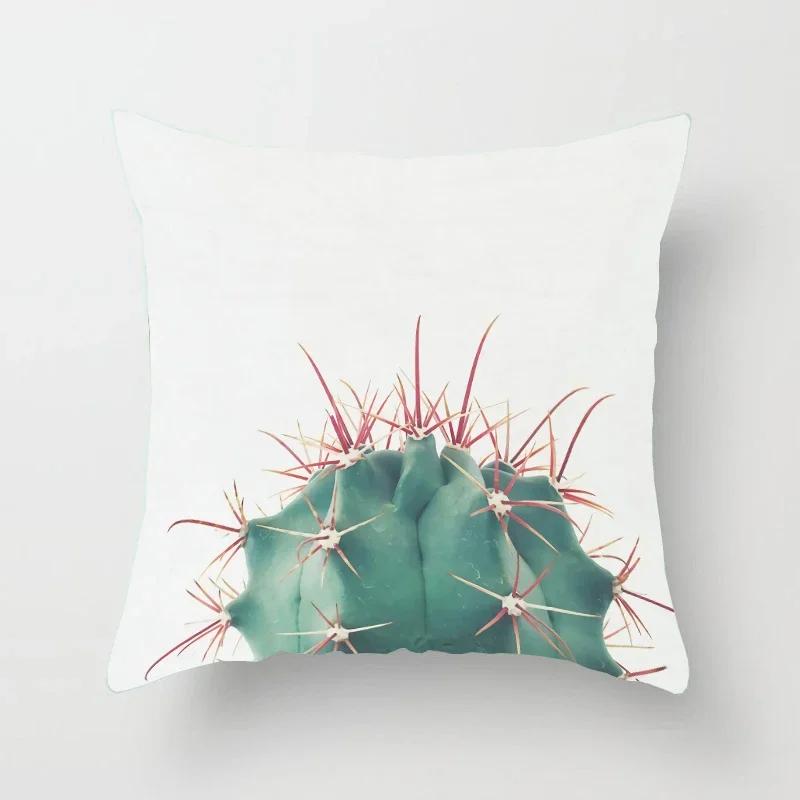 The Square Cushion Of The Cactus Pattern Is Used For Office Chairs For Home Decoration Simple Pillow Case Pillows Decor Home