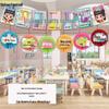 Back-to-School Classroom Fan String Decorations for Kindergarten and Primary School