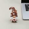 Drinking Coffee Gnome Figurine Holding Coffee Mug Dwarf Statue Handmade Gnome Resin Sculpture Coffee