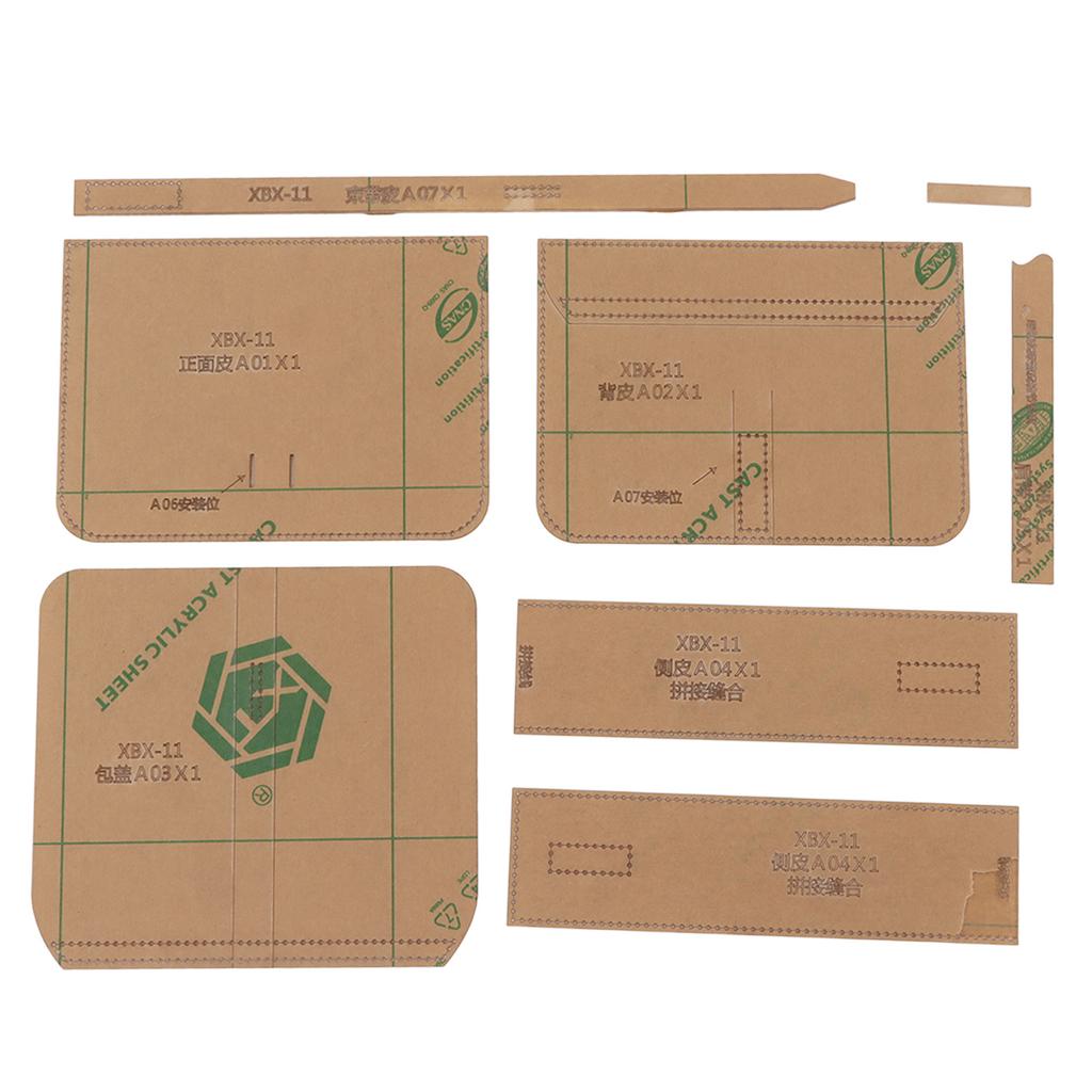 Shoulder Bag Acrylic Template Pattern High Strength Transparent Leather Bag Pattern Kit for DIY