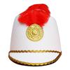 Ridder Hoed met Veer voor Volwassenen en Kinderen - Trommelaar Bandmuts voor Kostuum, Feest & Podiumoptreden Accessoire