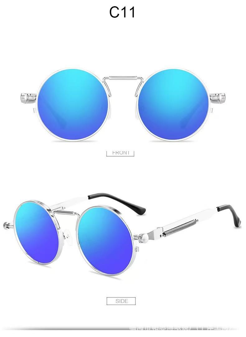 

Metal Frame Round Sunglasses for Women Men Circular Sun Glasses Female Oval Eyewear Oculos De Sol for Male Female Eyeglasses MULTI