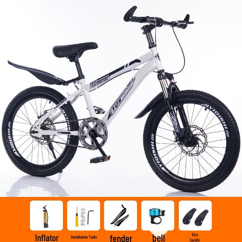 Children's Mountain Bike: Variable Speed, Disc Brake, Ages 6-12, Suitable for Boys, Girls, and Teens