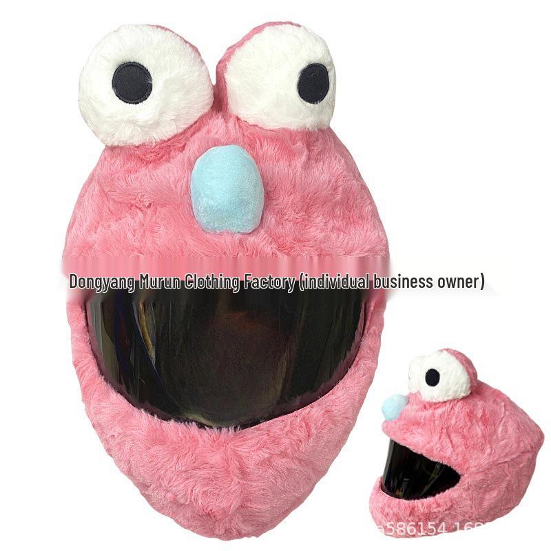 Motorcycle Plush Helmet Cover - Three-Eye Elk, Pumpkin, Rabbit Balaclava