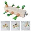 Bird Stand Perch Toy,Bird Cage Accessories for Parakeets Cockatiels Lovebirds Conures Bird Chewing Toy Wooden Perch Stand