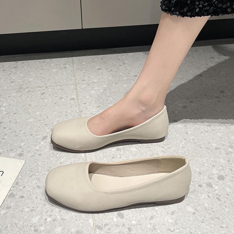 Flat Sole One-pedal Comfortable Soft Sole Grandma Shoes Shallow Mouth Single Shoes Women's Summer 2025 New Mary Jane Doudou Shoes