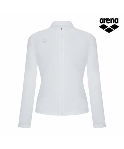 Alena Solar Lab Women'S Zip-Up Rash Guard A6Bl1Qr14Wht