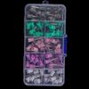 100Pcs Rubber Steel Dental Polishing Cup Mixed Color Polisher with Storage Box