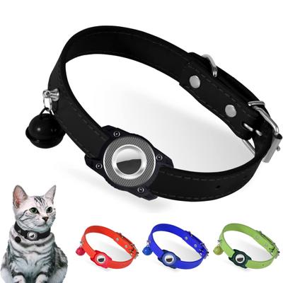 Polohovací obojek Crisp Bell Faux Leather Ochranný obojek pro sledování domácích mazlíčků pro Apple