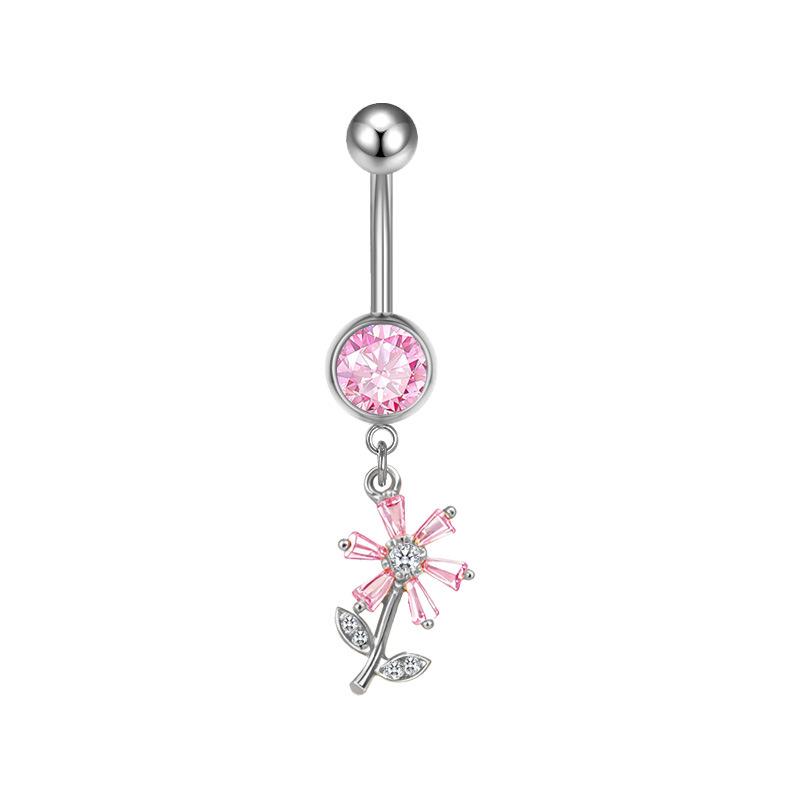 Gaibei Trendy Moon & Heart Navel Ring Jewelry