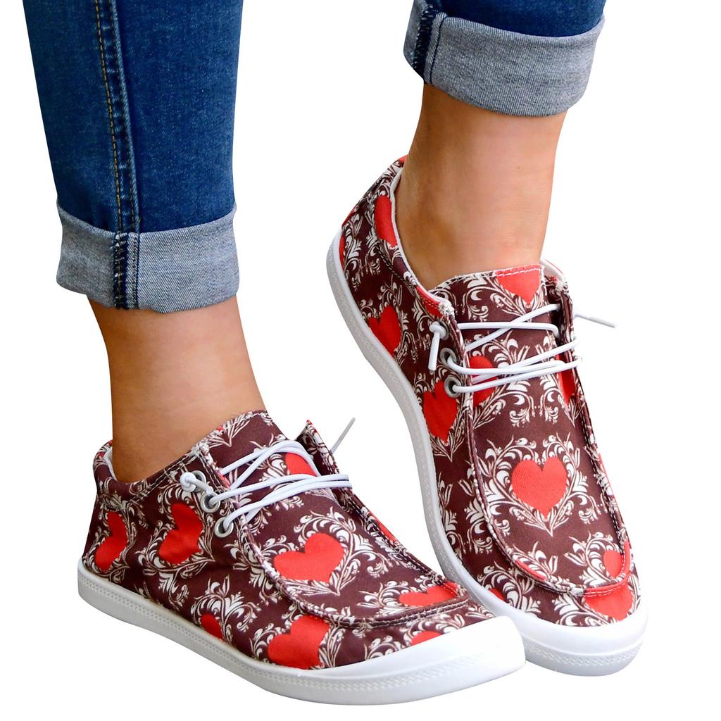 Kwiatowy nadruk Damskie buty sportowe Płaskie Oddychające buty Obuwie damskie