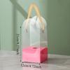 5er-Set Tragbare Klare Plastik-Blumenkästen Transparente Handheld-Rosen-Geschenkbox für Blumenstraußverpackung Kleine Florale DIY-Hülle Taschen