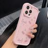 Girly Pink Cherry Bow Pattern Anti-Fall Anti-Slip Phone Case For iPhone 17 16 Pro Max 15 14 13 12 11 XS X XR 7 8 Plus 16e Cover