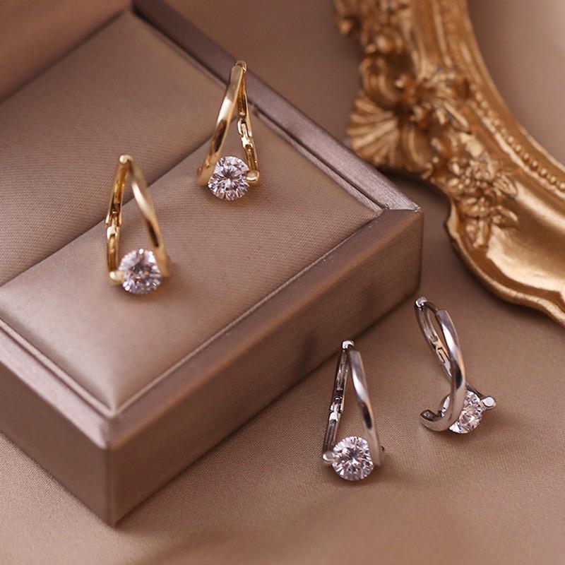 Korean Style High-End Irregular Light Luxury Earrings for Women