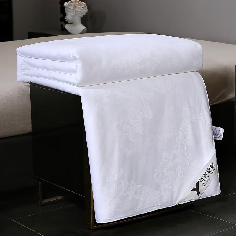 Youmengjiaju Mulberry Silk Quilt with Cotton Sateen Jacquard Cover