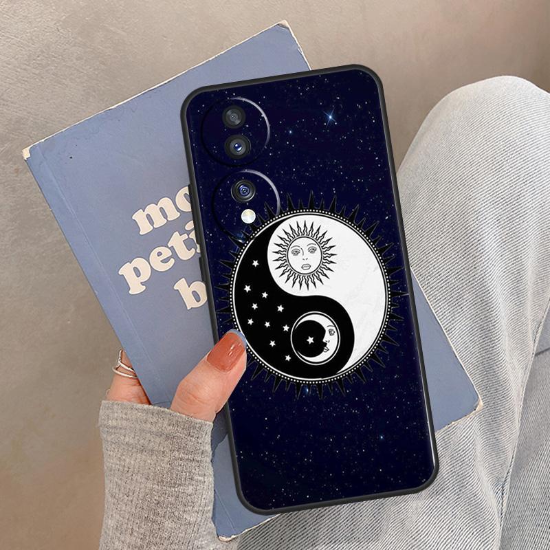 Coque Mystique Zodiac Soleil et Lune Pour Honor Magic 8 Pro 5 6 7 Lite Coque Pour Honor 200 400 90 70 50 X8a X8b X9a X9b X9c