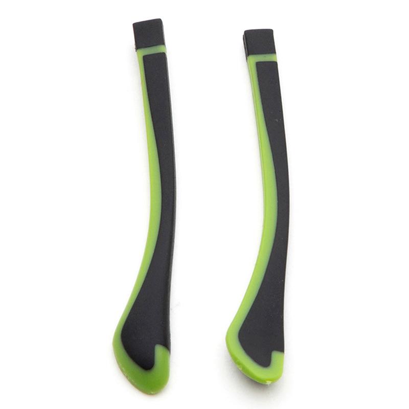 1Pair Tungsten Carbon Rubber Square Hole Glasses Foot Cover Eyeglasses Anti-Skid Sleeve Soft Silicone Prevent Allergies Ear Hooks