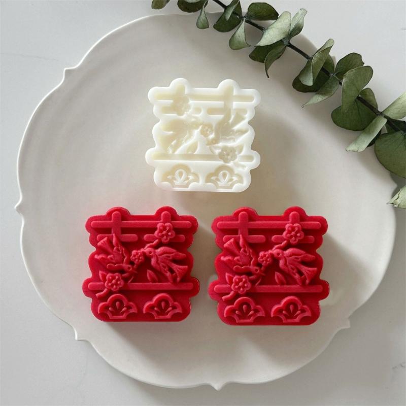 Functional Mooncakes Press Molds Unique Mooncakes Crafting Molds Creative Stamps Set for Making Beautiful Treat